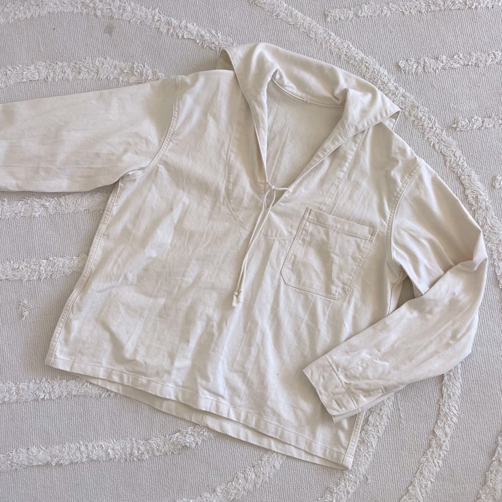 Vintage Military Issue Naval Smock, Sailor Collar, Excellent Condition, Size S